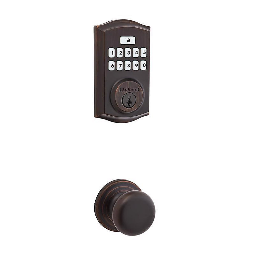 Kwikset - 992600-003 - SmartCode Venetian Bronze Metal Electronic Deadbolt