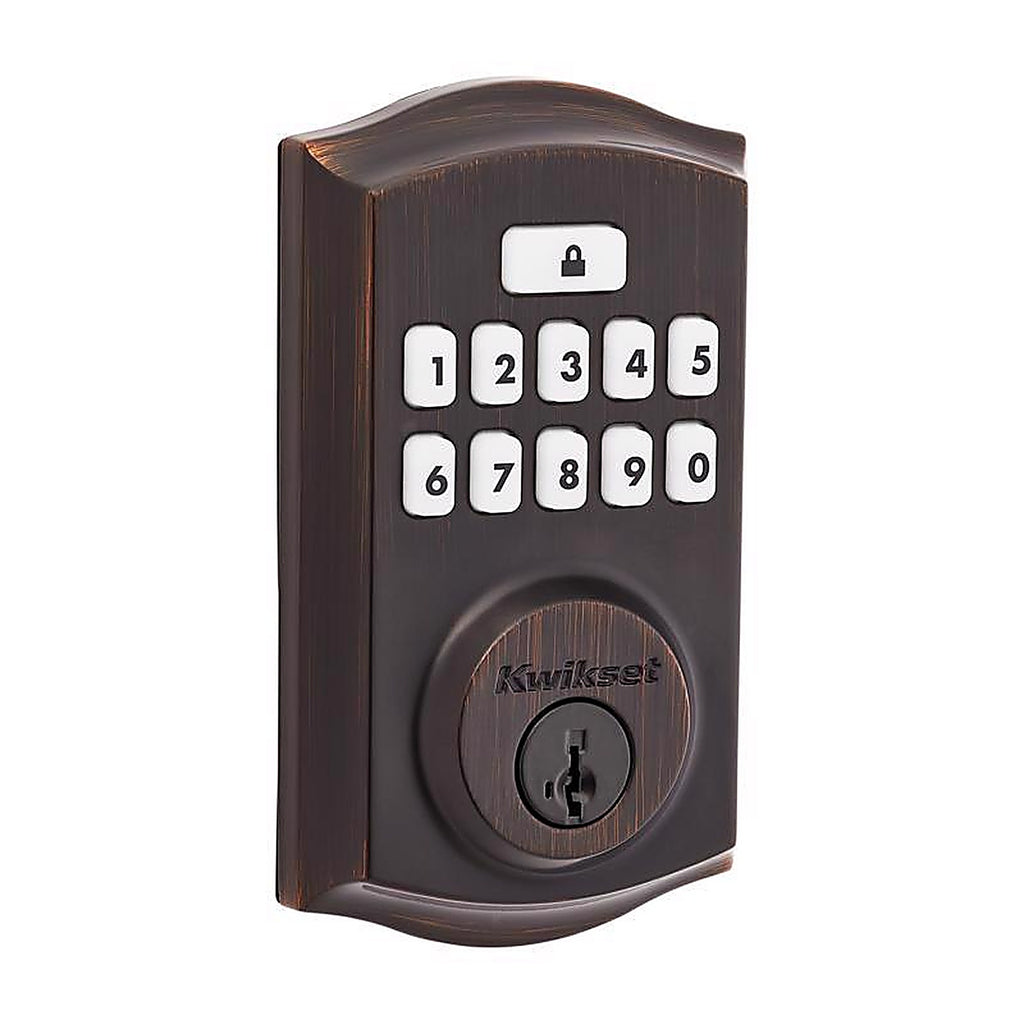 Kwikset - 992600-003 - SmartCode Venetian Bronze Metal Electronic Deadbolt
