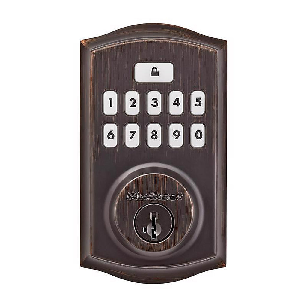 Kwikset - 992600-003 - SmartCode Venetian Bronze Metal Electronic Deadbolt