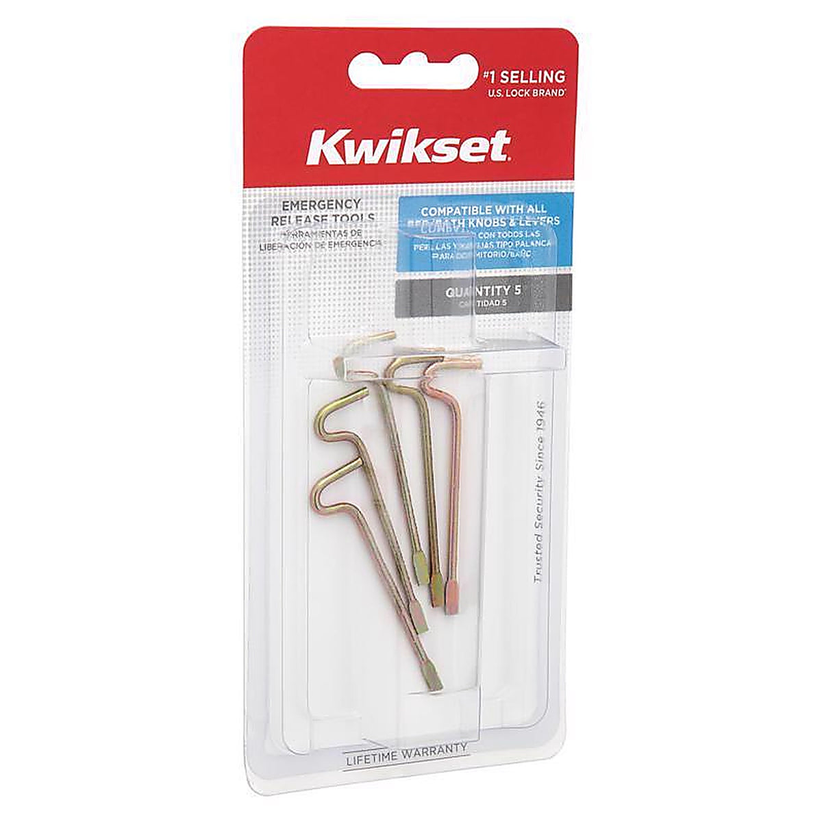 Kwikset - 84285-001 - No. 5 Metal Emergency Release Tool 5 pk