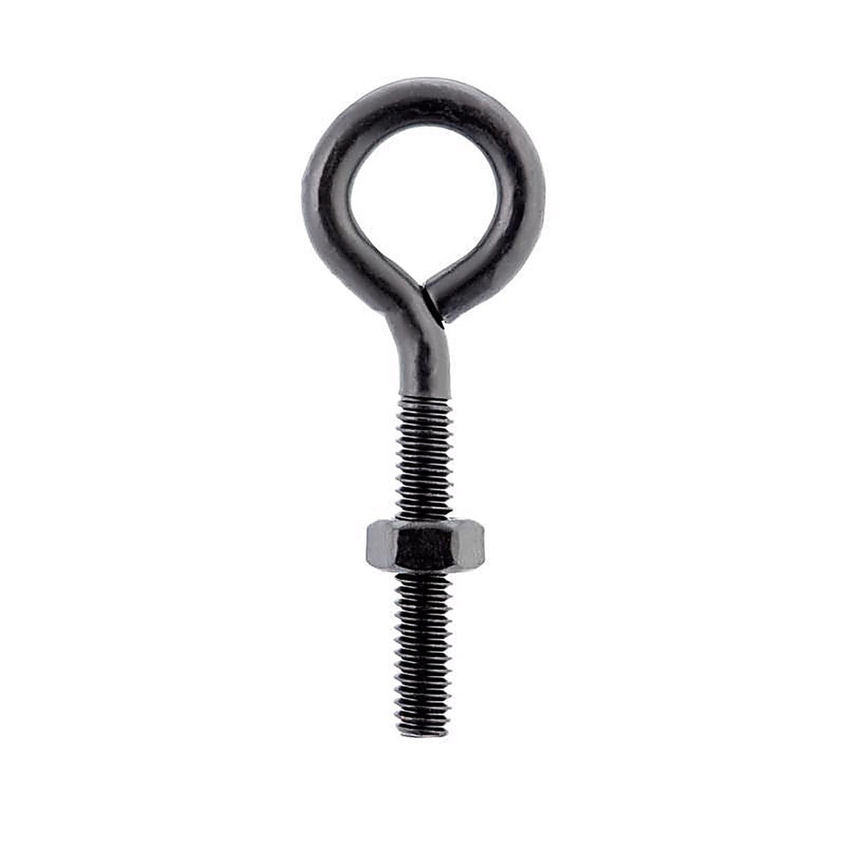 Wright - 02-3456-301 - 1/4 in. X 2-5/8 in. L Black Steel Eyebolt Nut Included