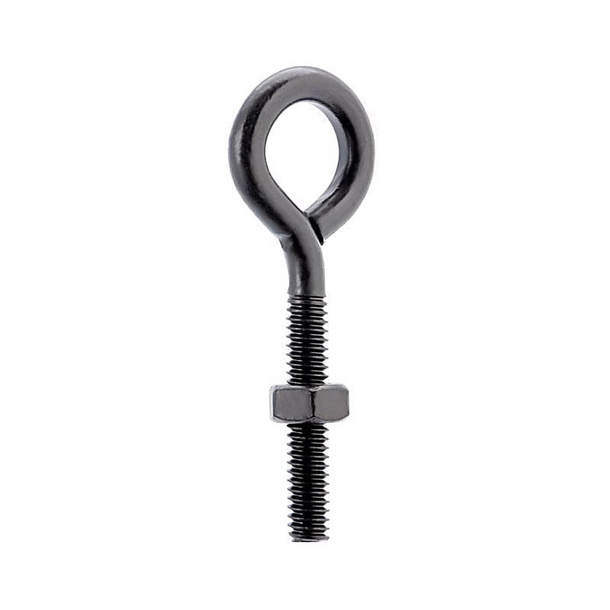 Wright - 02-3456-301 - 1/4 in. X 2-5/8 in. L Black Steel Eyebolt Nut Included