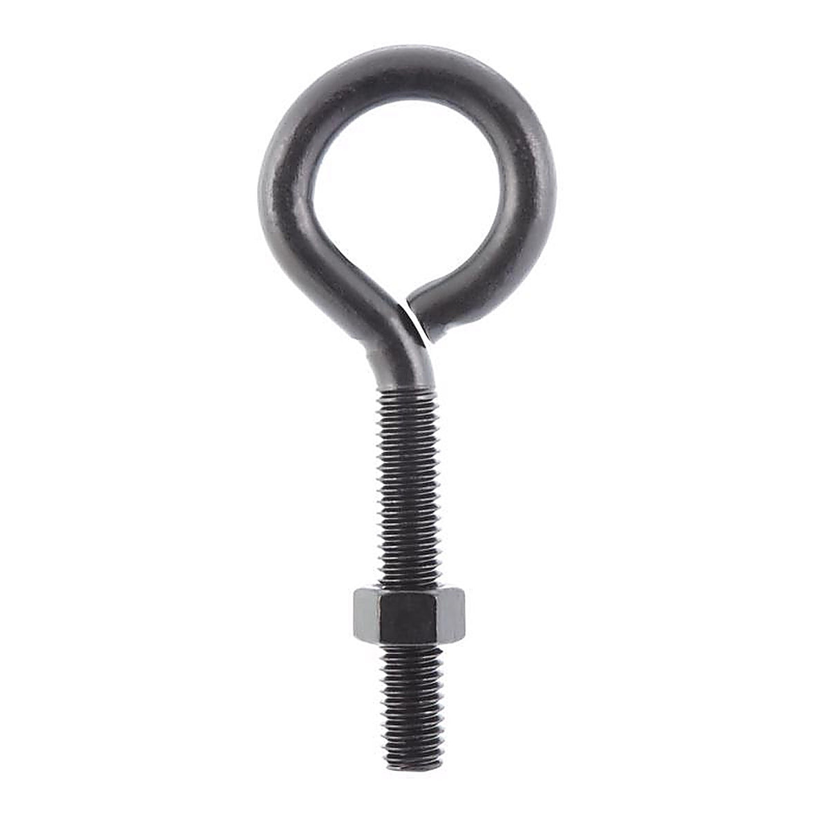 Wright - 02-3456-305 - 3/8 in. X 4 in. L Black Steel Eyebolt Nut Included