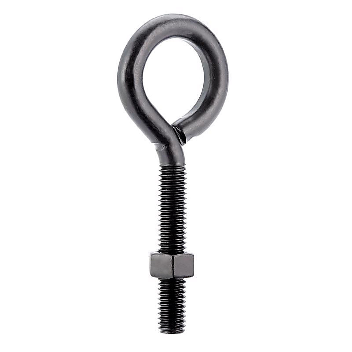 Wright - 02-3456-305 - 3/8 in. X 4 in. L Black Steel Eyebolt Nut Included