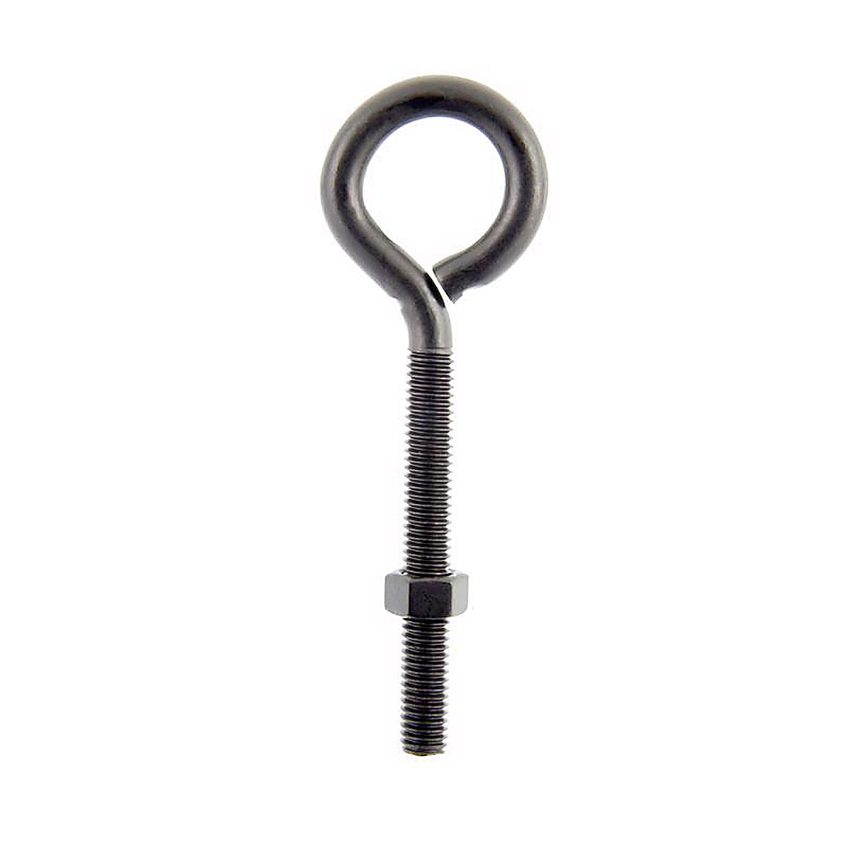 Wright - 02-3456-307 - 3/8 in. X 5 in. L Black Steel Eyebolt Nut Included