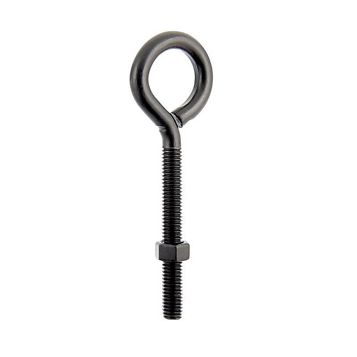 Wright - 02-3456-307 - 3/8 in. X 5 in. L Black Steel Eyebolt Nut Included