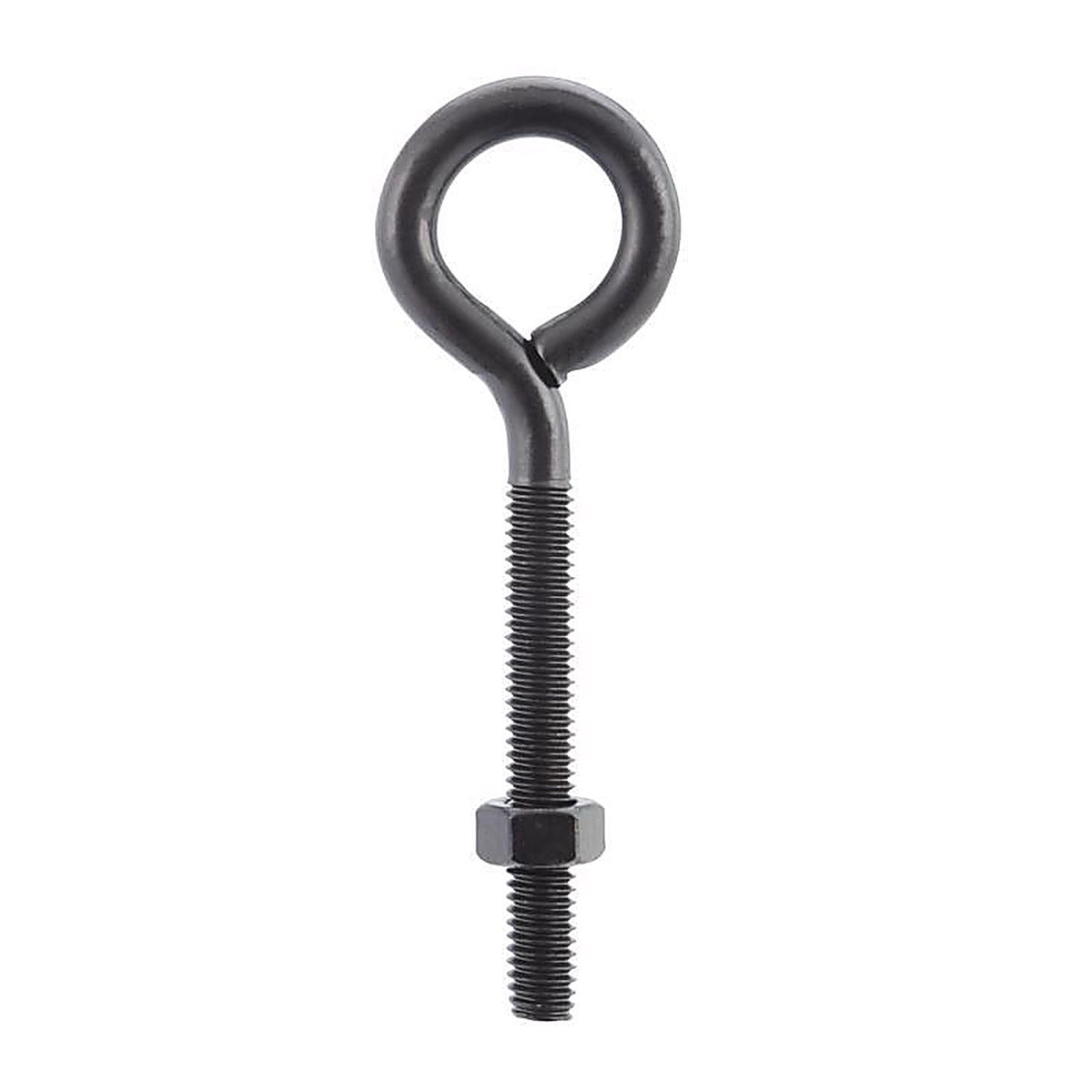 Wright - 02-3456-321 - 5/16 in. X 4 in. L Black Steel Eyebolt Nut Included