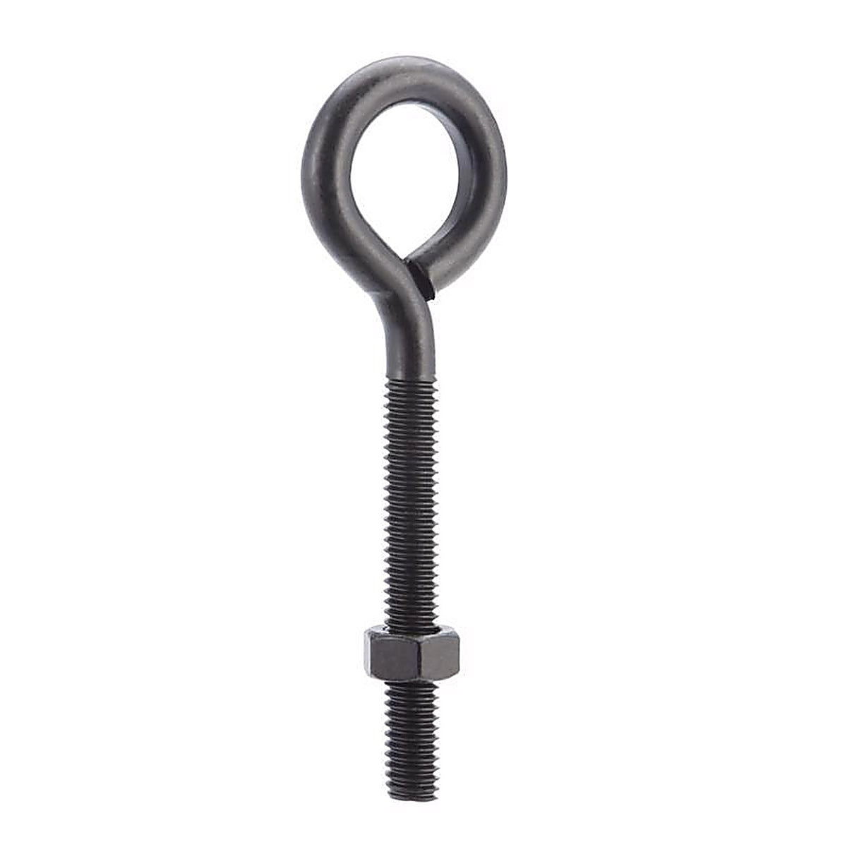 Wright - 02-3456-321 - 5/16 in. X 4 in. L Black Steel Eyebolt Nut Included