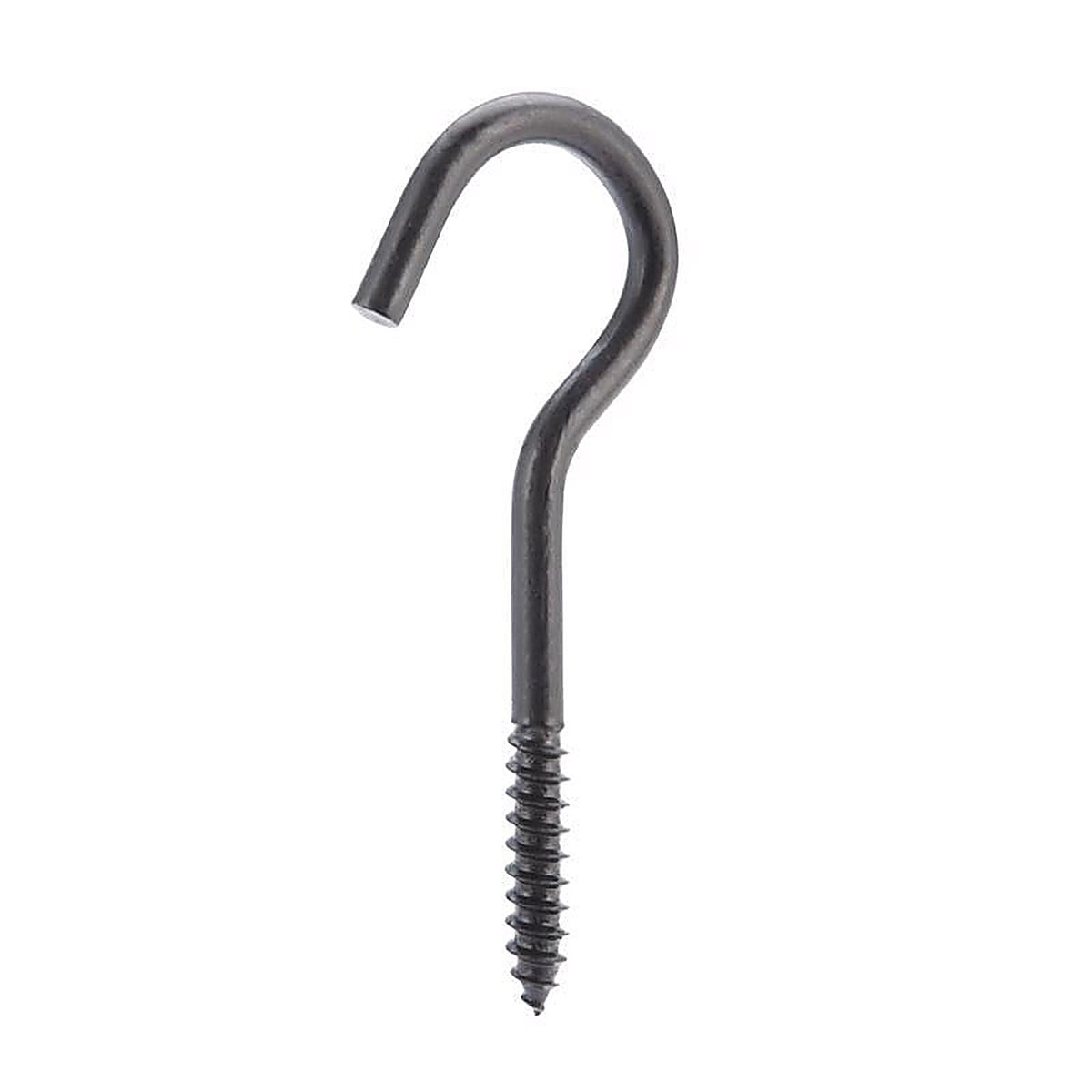 Wright - 02-3480-307 - Medium Matte Black Black Steel 3-7/8 in. L Ceiling Hook 80 lb 1 pk