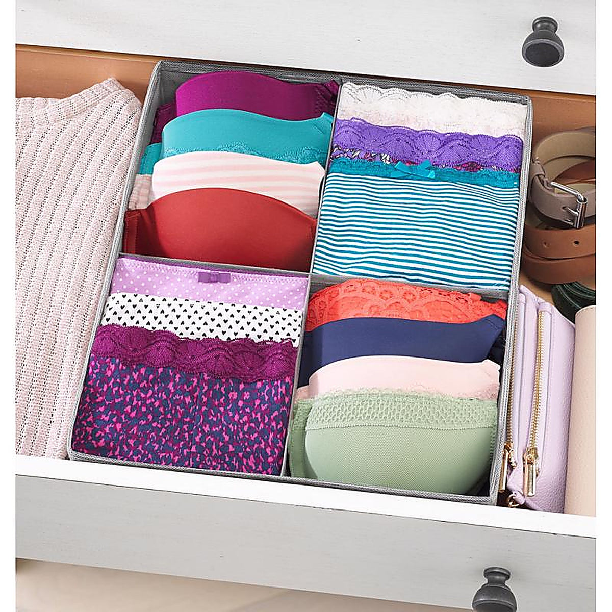 Whitmor - 5455-10050 - 3.93 in. H X 12 in. W X 13.78 in. L Cardboard/Fabric Closet Organizer