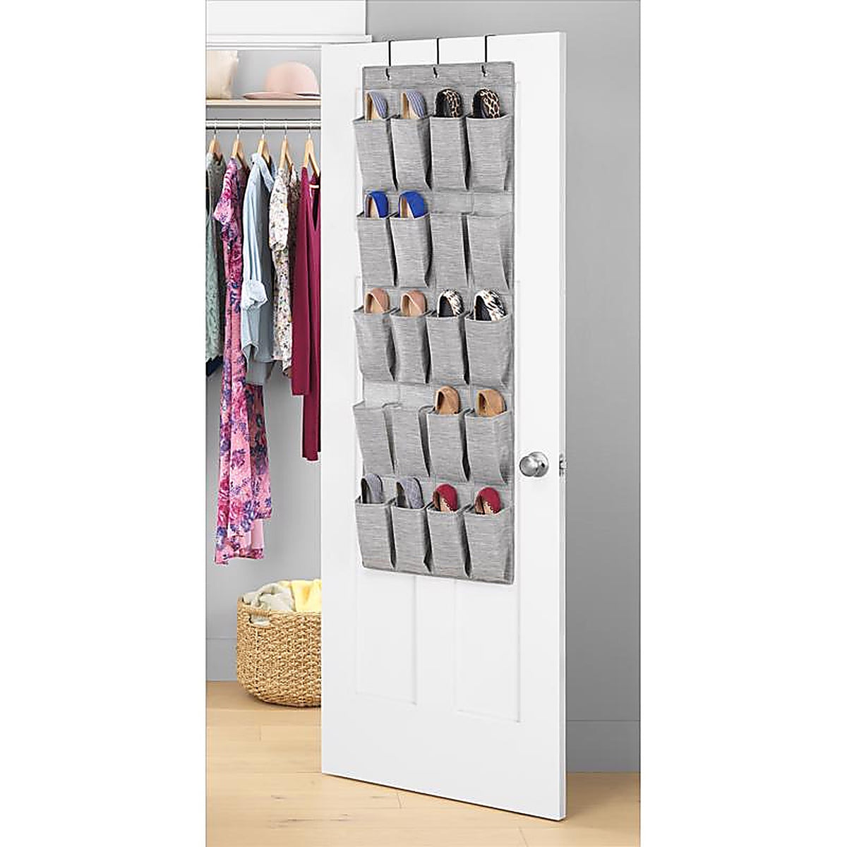Whitmor - 5455-10-CTF - 54 in. H X 19 in. L Fabric Hanging Shoe Organizer