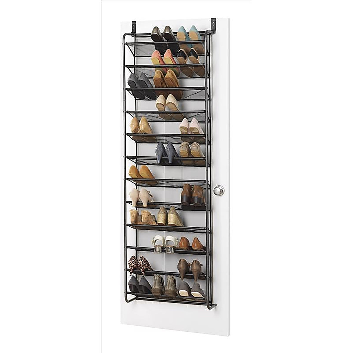 Whitmor - 6037-7037-GM - 69 in. H X 21.63 in. W X 7.5 in. L Metal Hanging Shoe Organizer