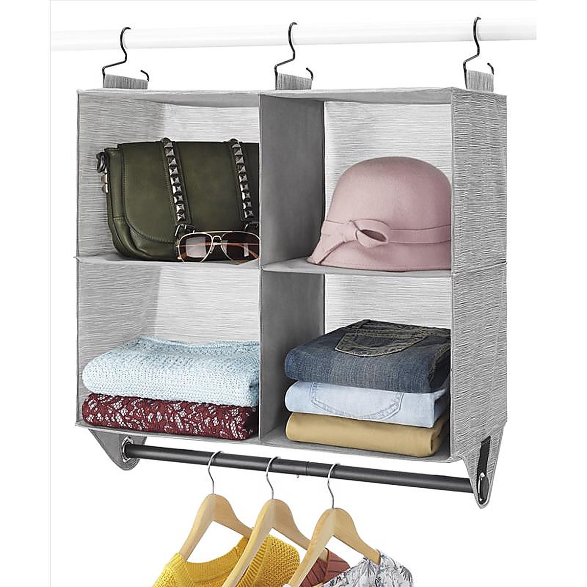 Whitmor - 5455-10199 - 28.38 in. H X 11 in. W X 24 in. L Fabric Closet Organizer