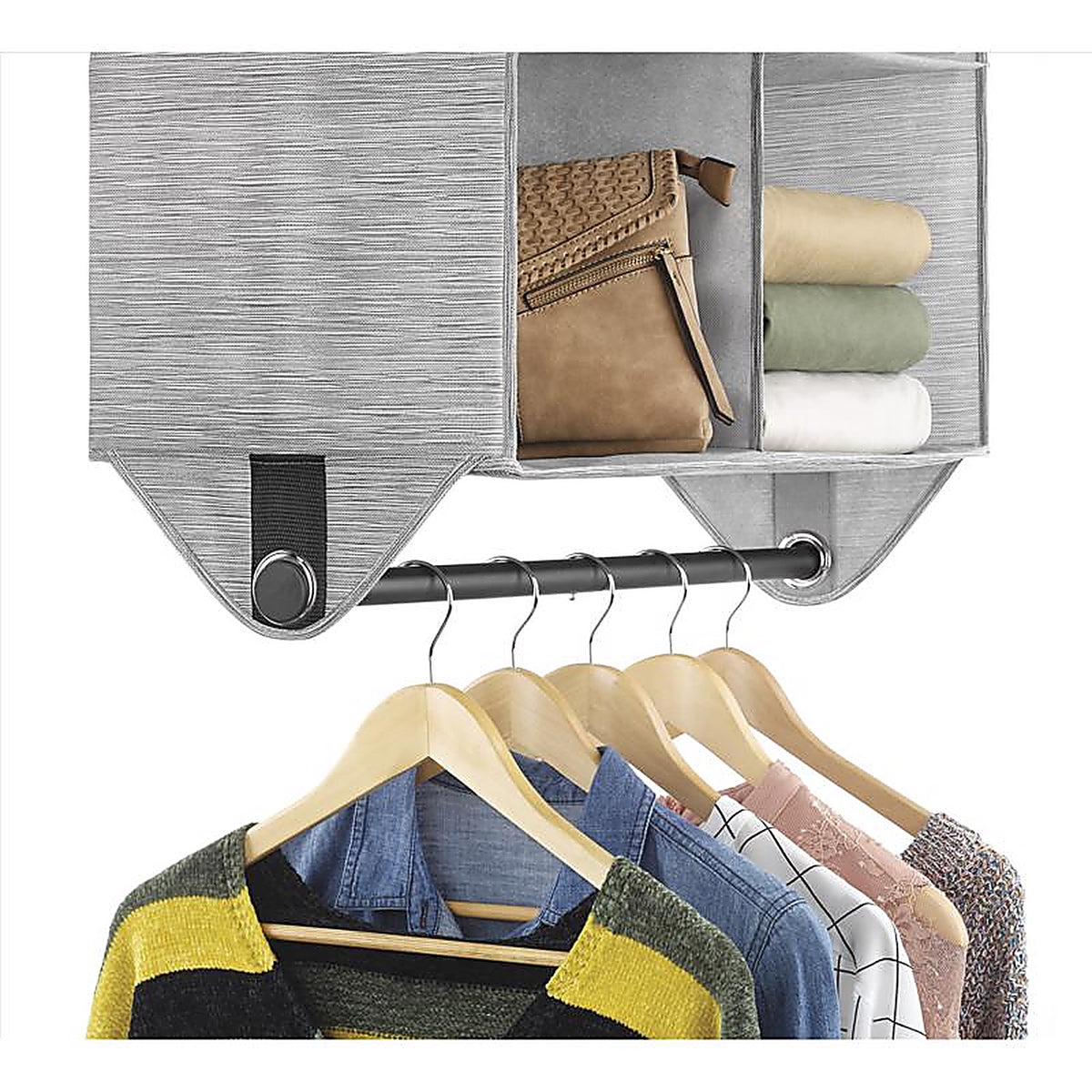 Whitmor - 5455-10199 - 28.38 in. H X 11 in. W X 24 in. L Fabric Closet Organizer