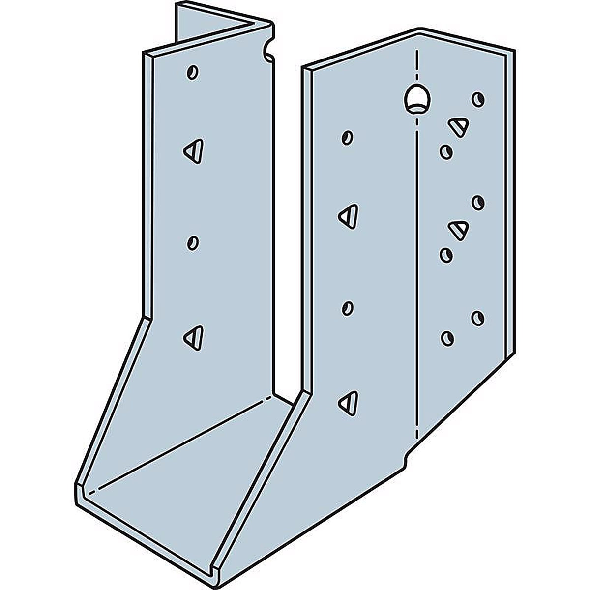 Simpson Strong-Tie - HU7 - 6.68 in. H X 1.81 in. W 14 Ga. Galvanized Steel Joist Hanger