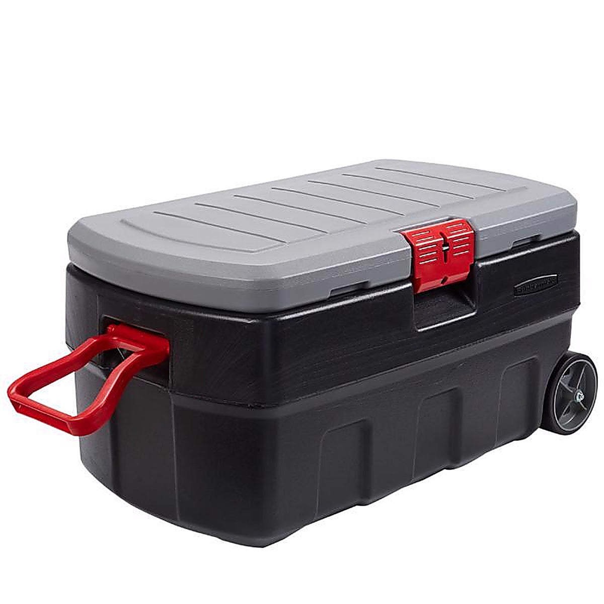 Rubbermaid - RMAP350005 - 35 gal Black/Gray Storage Tote w/Wheels 36.19 in. H X 17.73 in. W X 19.5