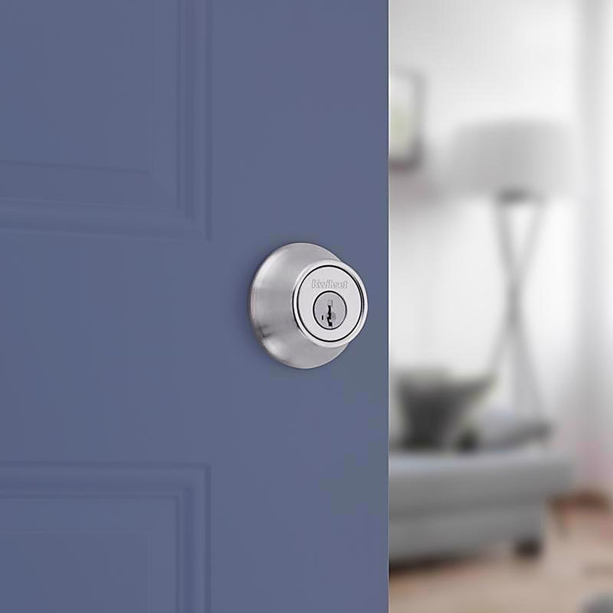 Kwikset - 96600-748 - SmartKey Security Satin Chrome Metal Single Cylinder Deadbolt