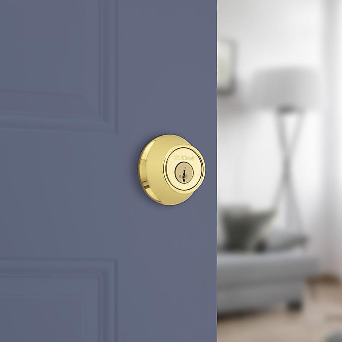 Kwikset - 96650-509 - SmartKey Security Polished Brass Metal Double Cylinder Deadbolt