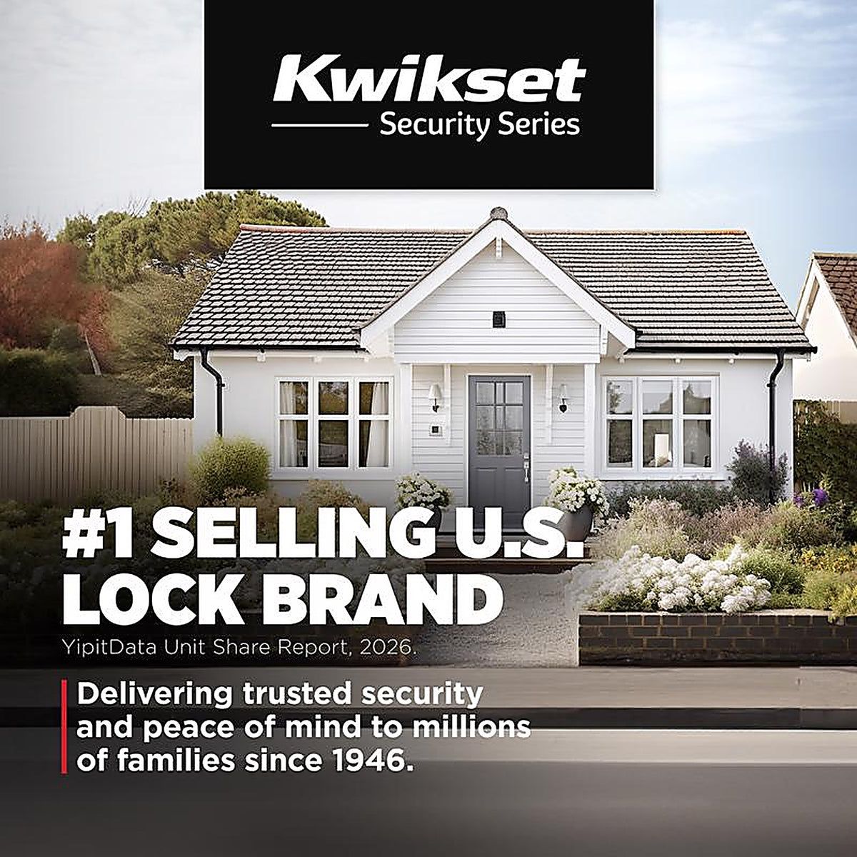 Kwikset - 96650-510 - SmartKey Security Antique Brass Metal Double Cylinder Deadbolt