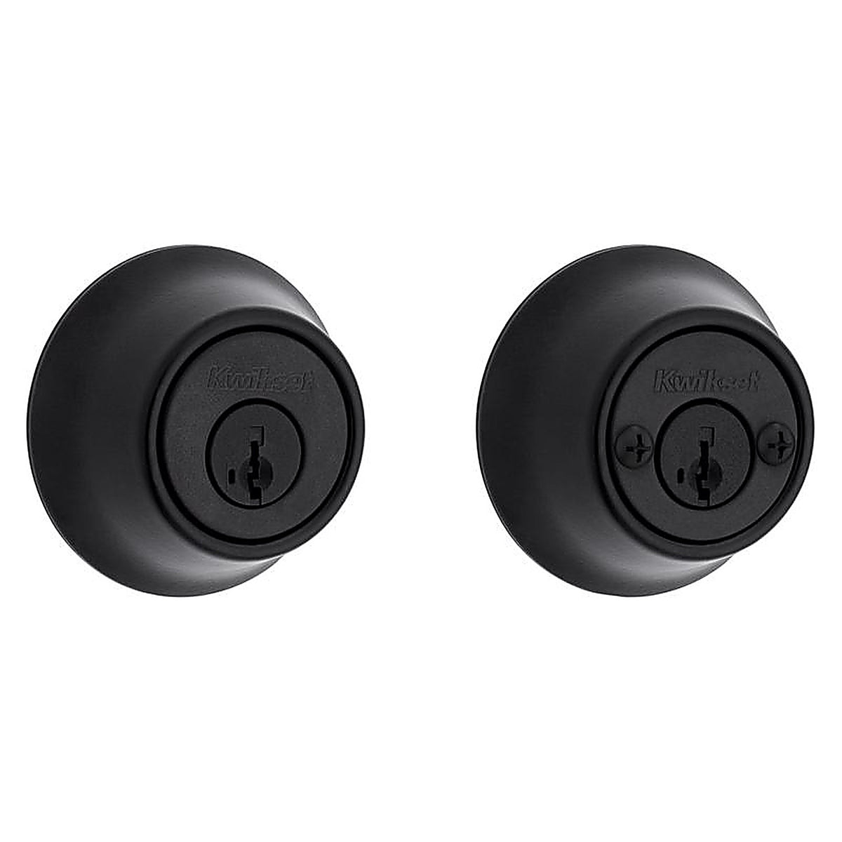 Kwikset - 96650-515 - SmartKey Security Matte Black Metal Double Cylinder Deadbolt