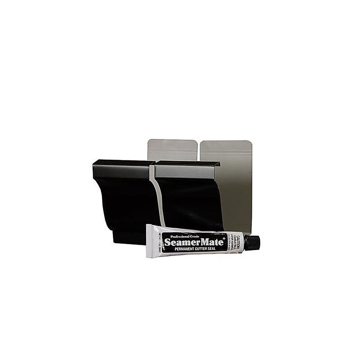 Amerimax - 2500835 - 5 in. W X 3 in. L Black Aluminum K Gutter Connector