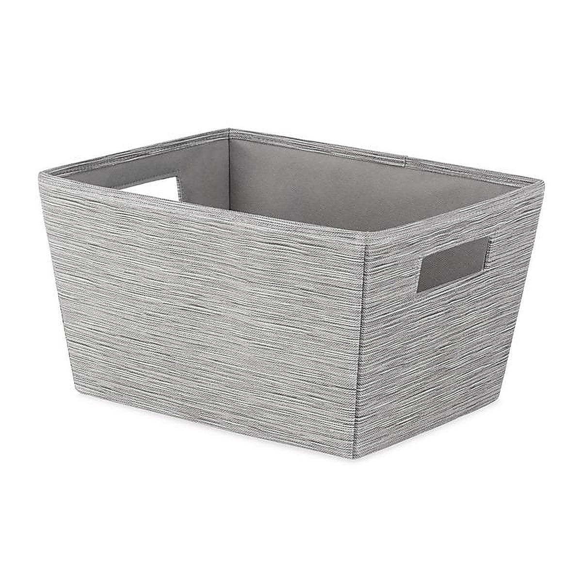 Whitmor - 5455-1501 - Gray Shelf Tote 7.5 in. H X 13 in. W X 10 in. D Stackable