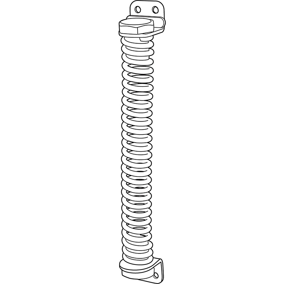 Prime-Line - RG18504 - 1.5 in. Dia. x 9 in. L Black Steel Gate Spring