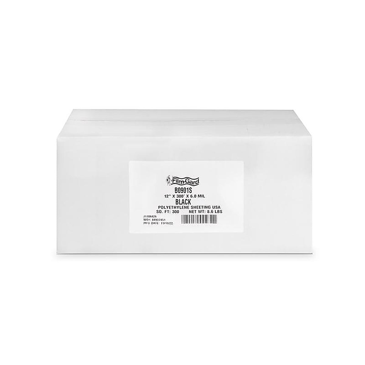 Film-Gard - 626002 - Plastic Sheeting 6 mil X 1 ft. W X 300 ft. L Polyethylene Black