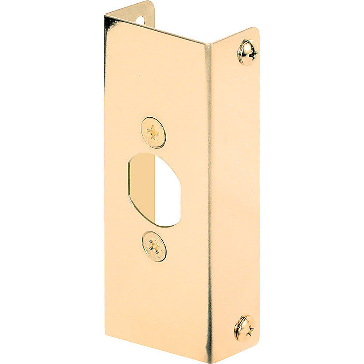 Prime-Line - U9567 - 4.5 in. H x 1 in. L Brass-Plated Brass Door Edge Reinforcer