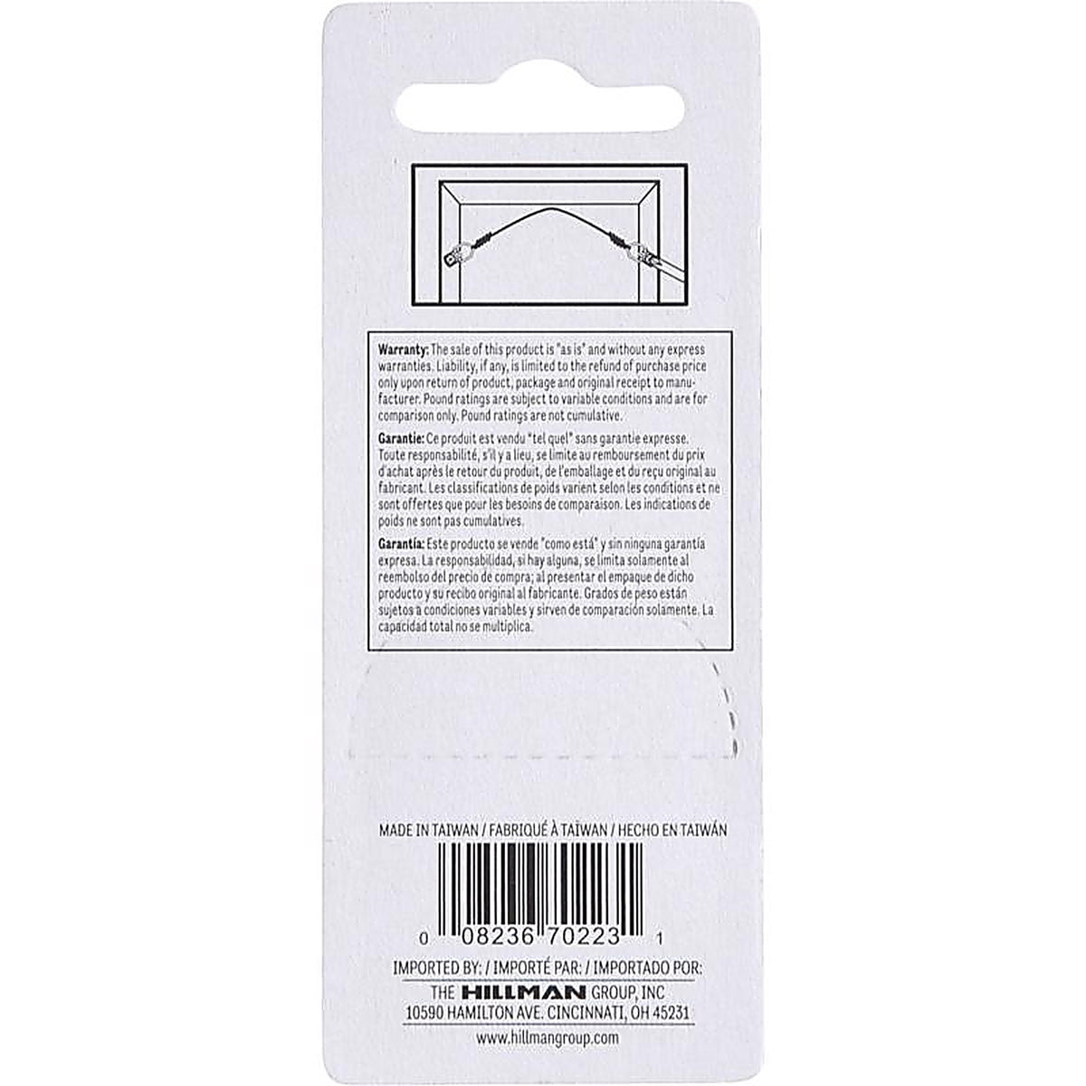Hillman - 122317 - AnchorWire Steel Zinc Small D-Ring Hanger 1 lb 4 pk