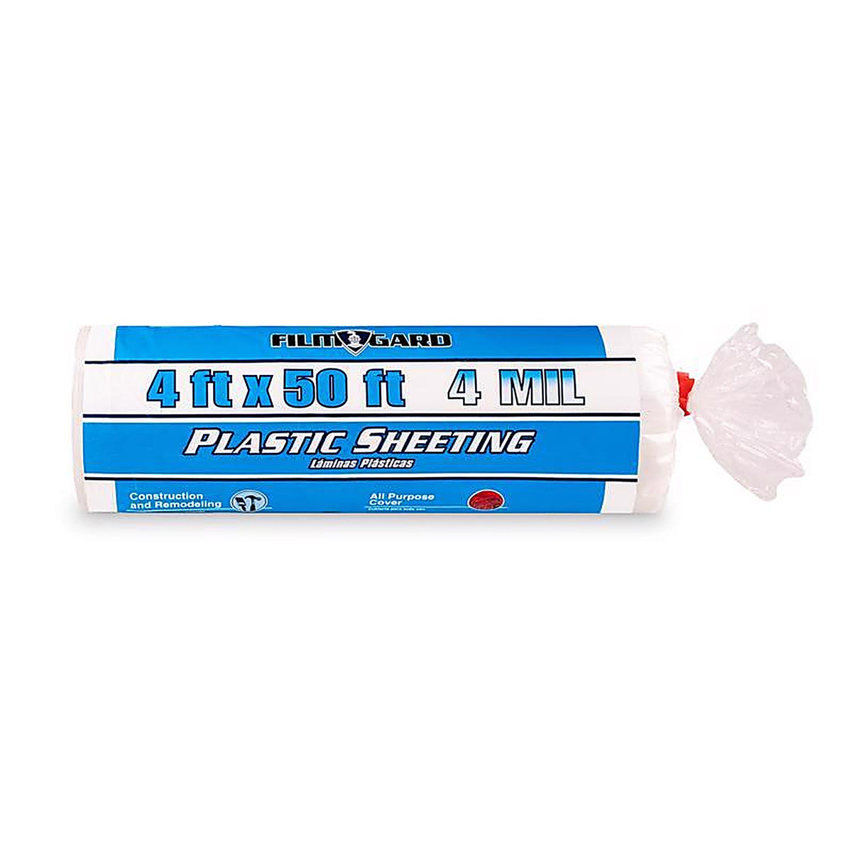 Film-Gard - 626159 - Plastic Sheeting 4 mil x 4 ft. W x 50 ft. L Polyethylene Clear