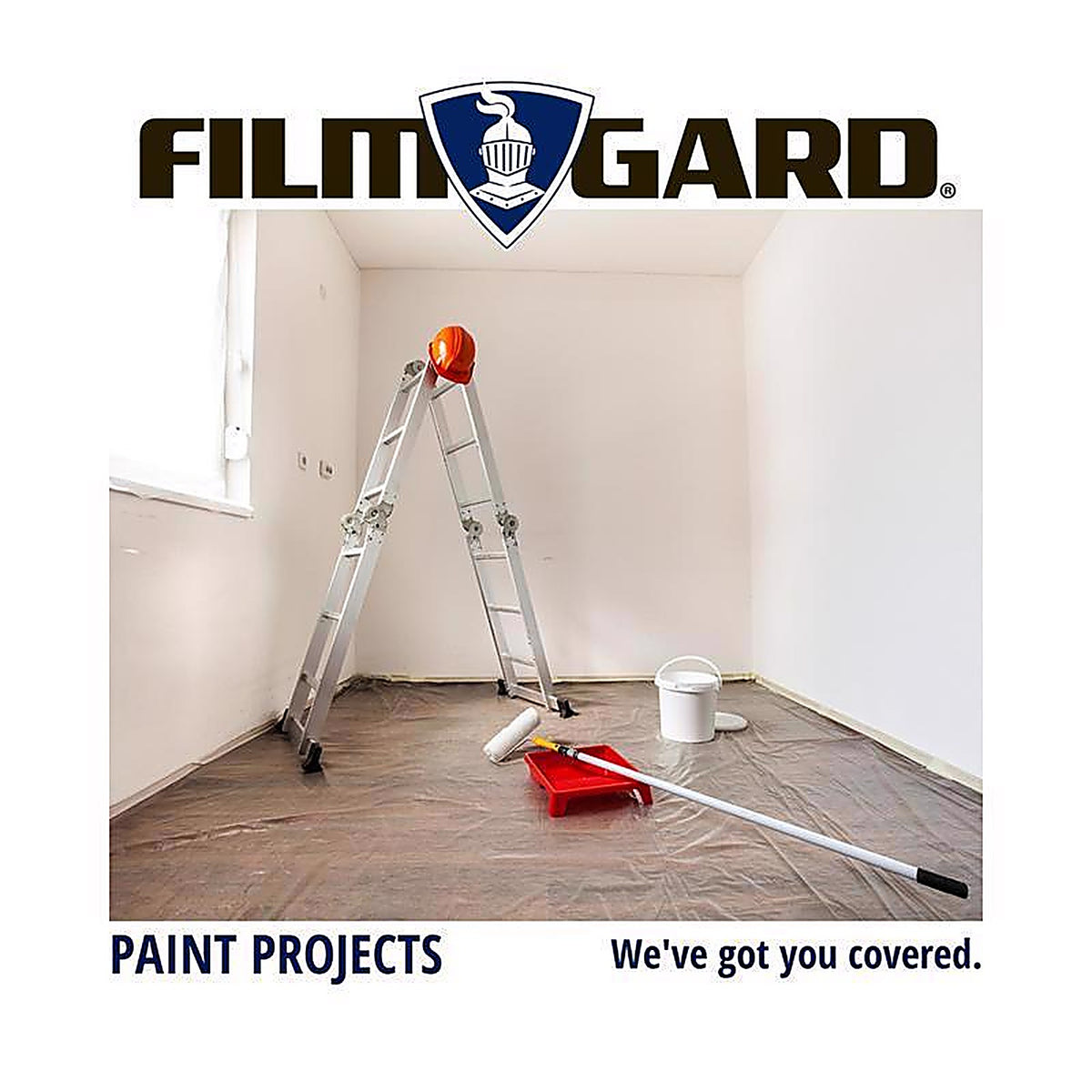 Film-Gard - 626159 - Plastic Sheeting 4 mil x 4 ft. W x 50 ft. L Polyethylene Clear