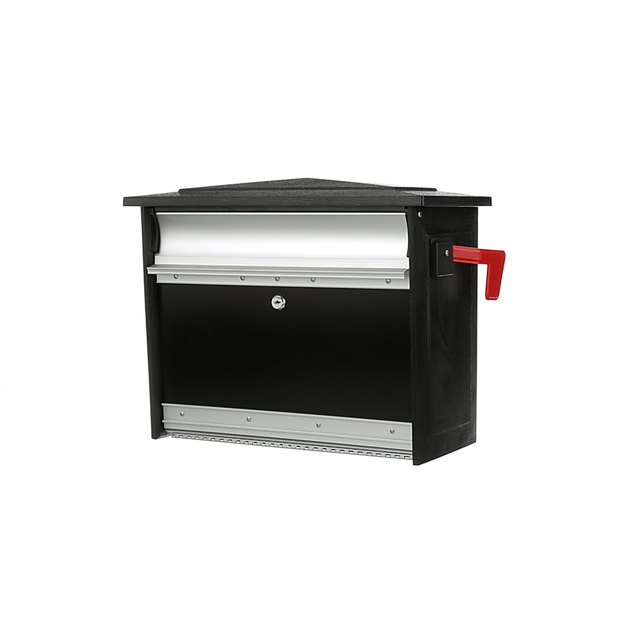 Gibraltar - MSK00000 - Mailsafe Contemporary Plastic Wall Mount Black Mailbox