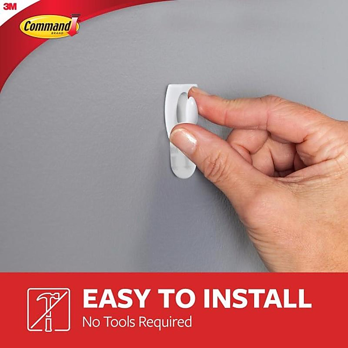 3M - 17006ES - Command Mini Plastic Hook 11/8 in. L - 6/Pack