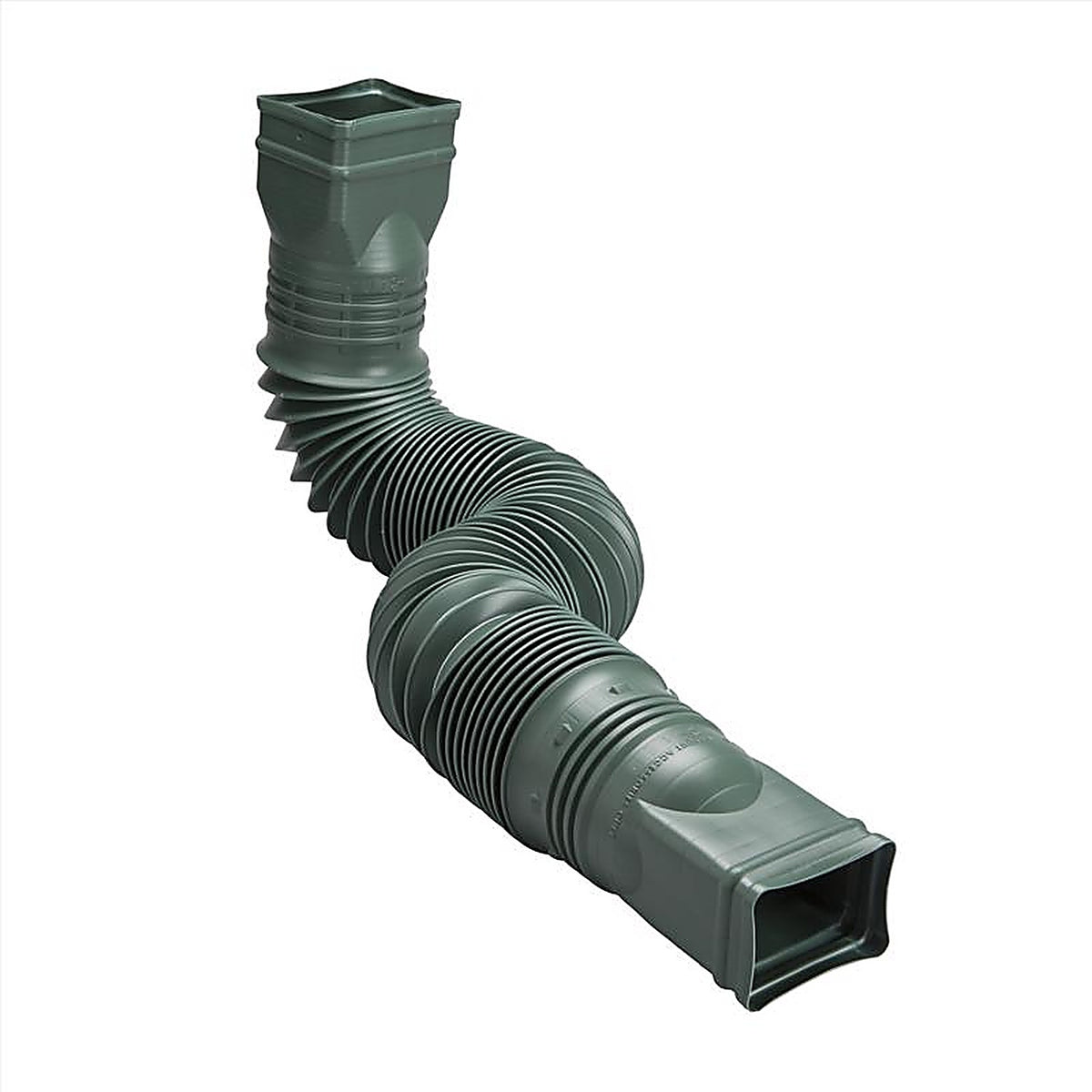 Amerimax - 85011 - Flex-A-Spout 4.5 in. H x 4.5 in. W x 25.5 in. L Green Vinyl Rainwater Colander