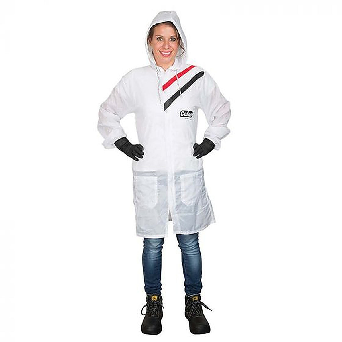 EMM - 510152PLAIN-USAB - Colad 510152 5101 Series Blank Plain Spray Coat, Small, White, Nylon