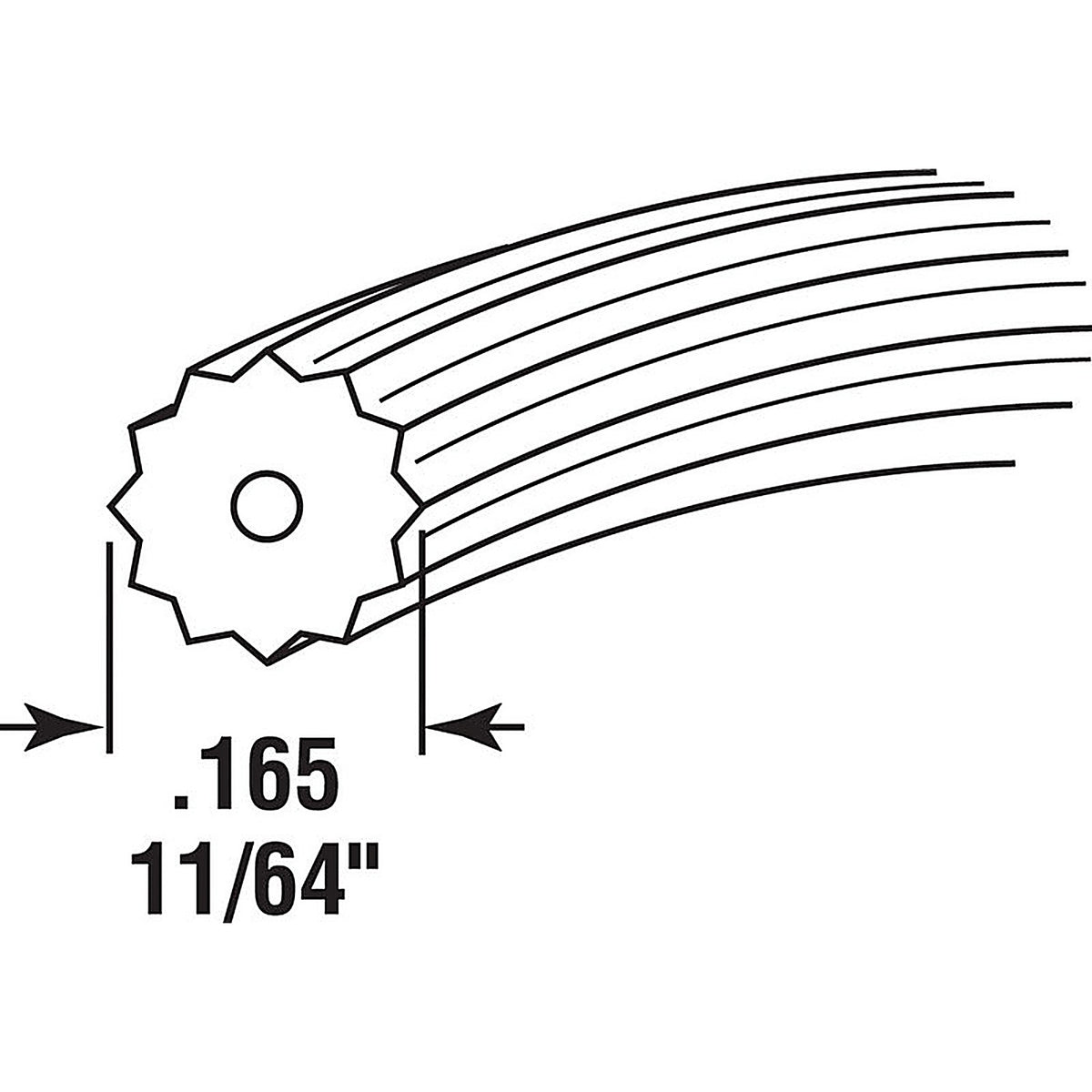 Prime-Line - P7572 - 0.165 in. Dia. x 500 ft. L Screen Spline