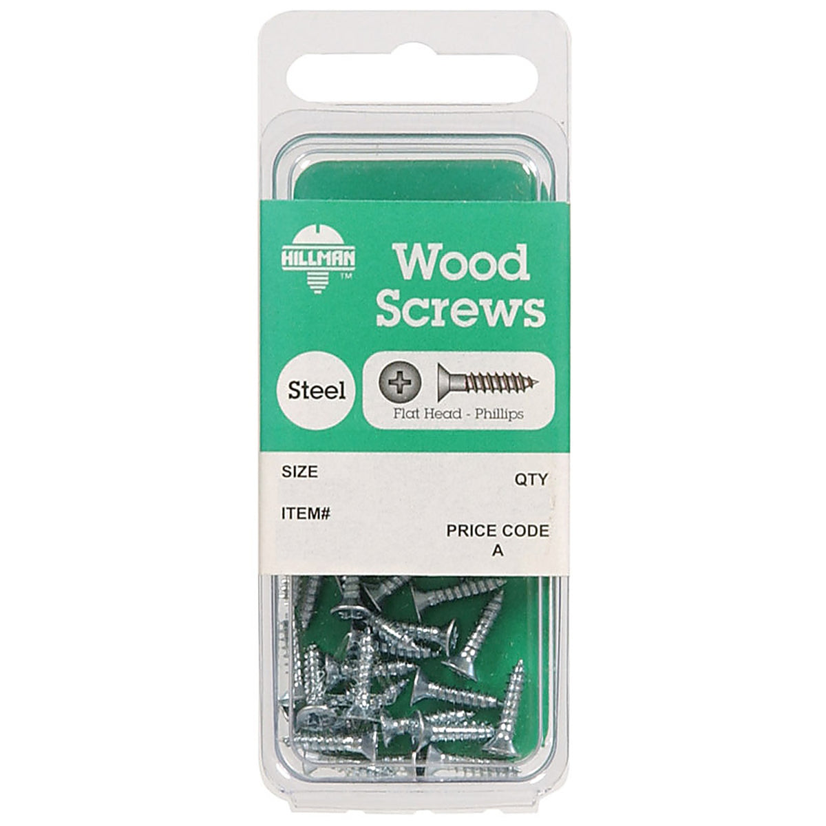 Hillman - 5828 - No. 12 x 1 in. L Phillips Zinc-Plated Wood Screws - 10/Pack