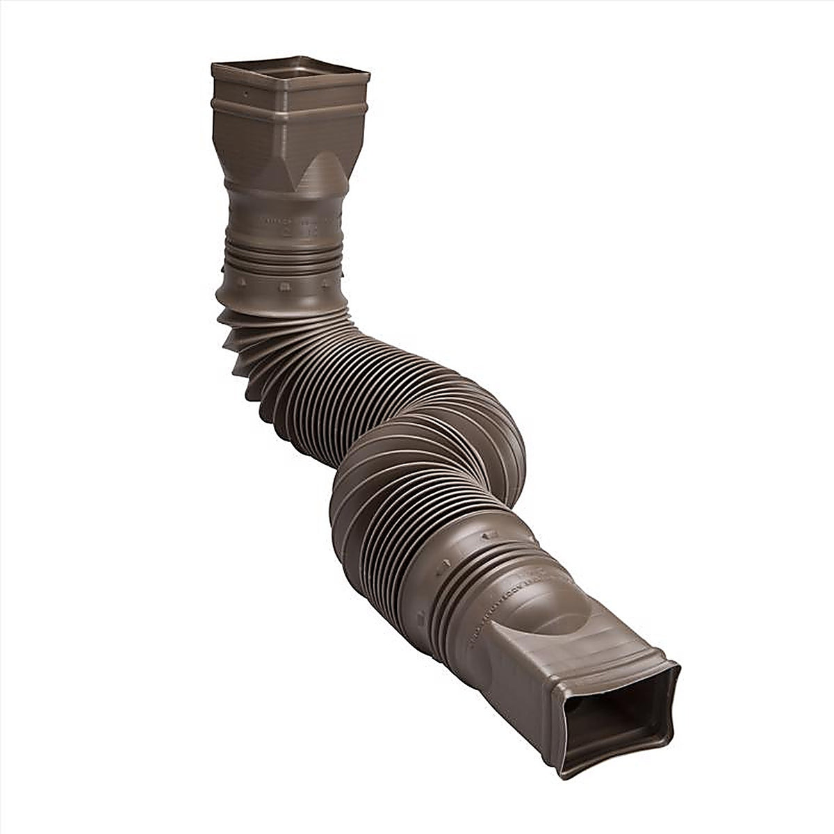 Amerimax - 85019 - Flex-A-Spout 4.5 in. H x 4.5 in. W x 55 in. L Brown Vinyl Downspout Extension