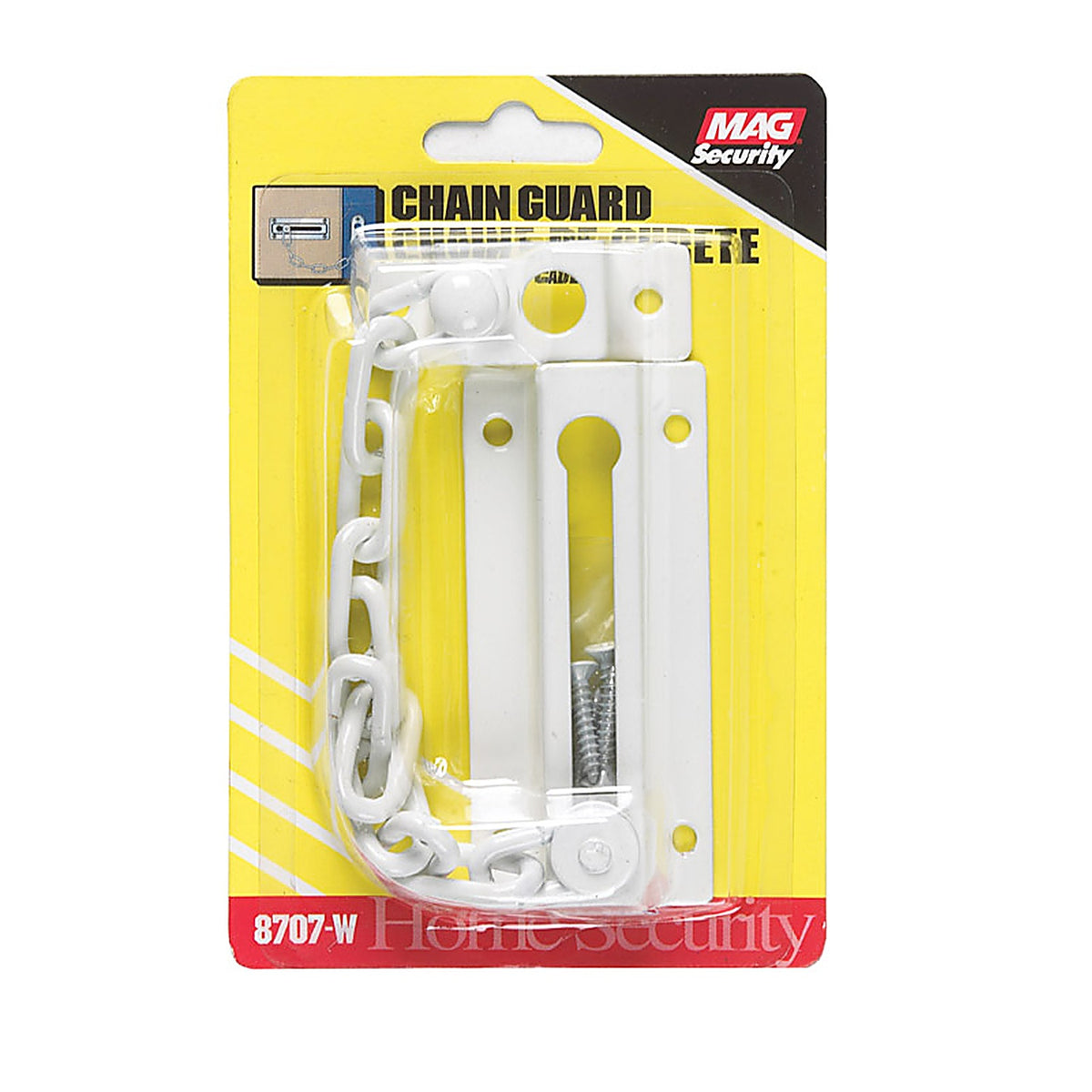 Prime-Line - U9852 - 3.31 in. L White Steel Chain Door Guard
