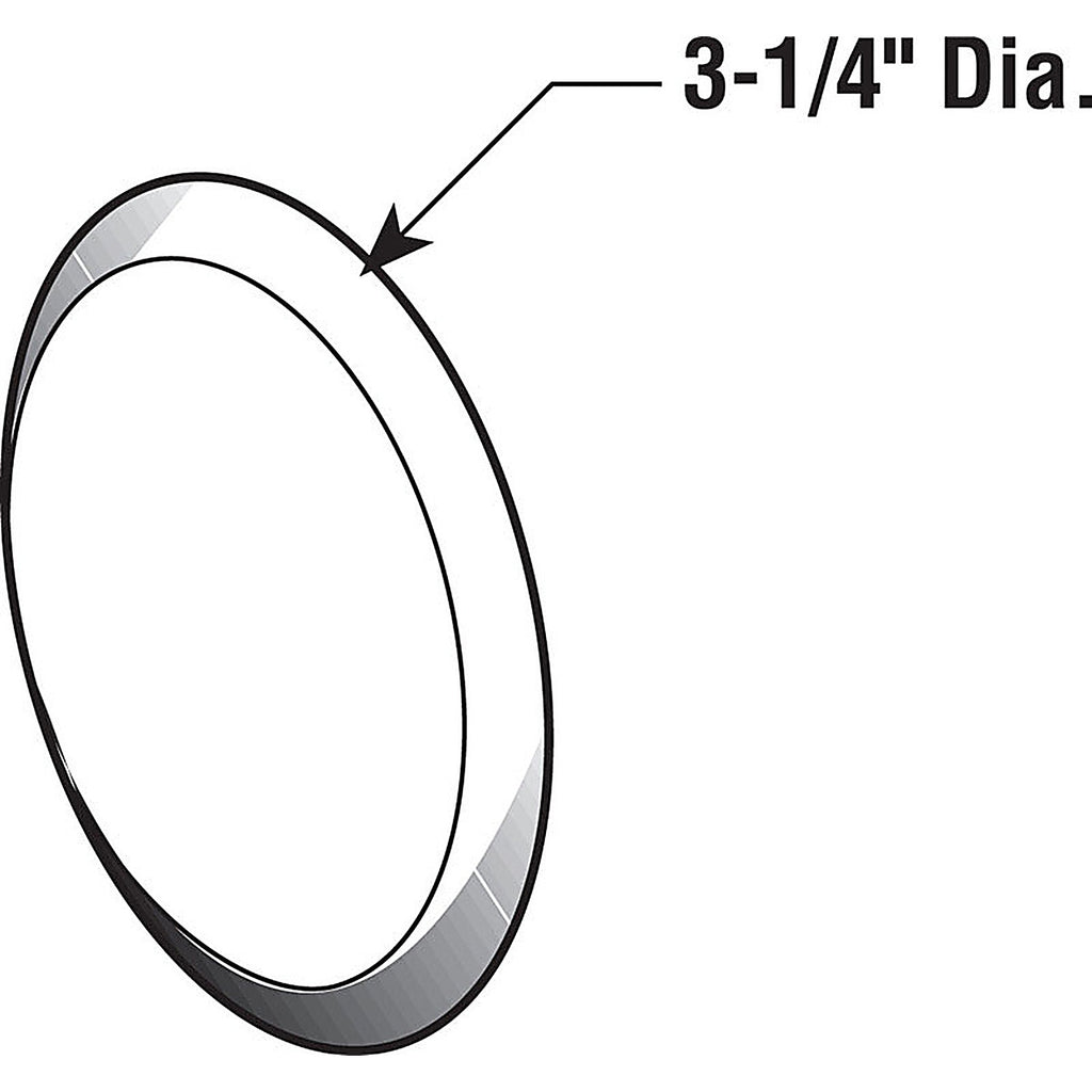 Prime-Line - U9267 - 3-1/4 in. H x 5-16 in. W x 3-1/4 in. L Vinyl Ivory Wall Protector Mounts to wall