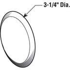 Prime-Line - U9267 - 3-1/4 in. H x 5-16 in. W x 3-1/4 in. L Vinyl Ivory Wall Protector Mounts to wall