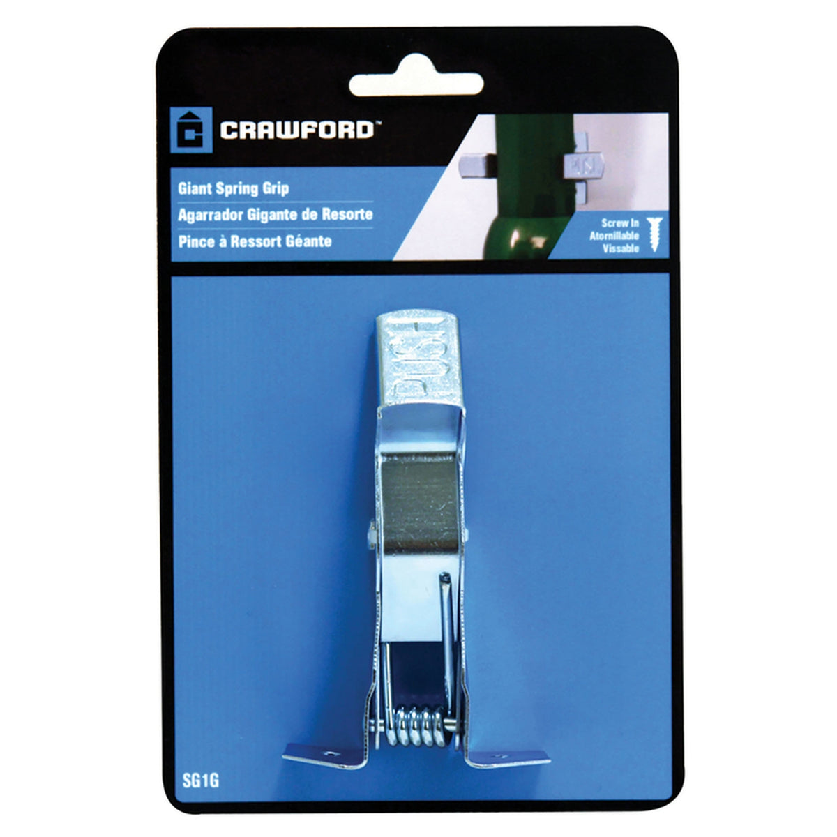 Crawford - SG1G - Zinc-Plated Silver Steel Spring Clip For 1-1/2 - 1/Pack