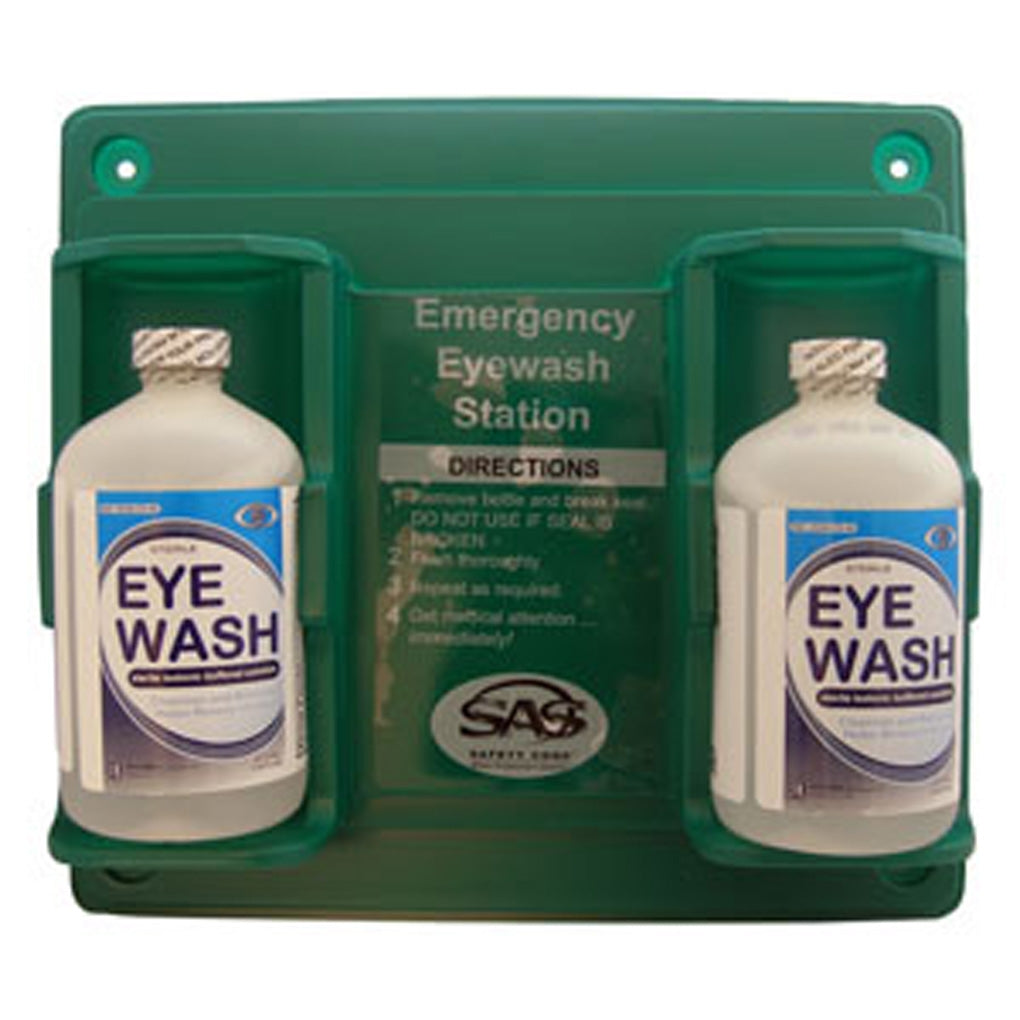 SAS - 5132 - Eyewash Station (Bottle Type) w Two 16 oz. Eye Irrigate Solution