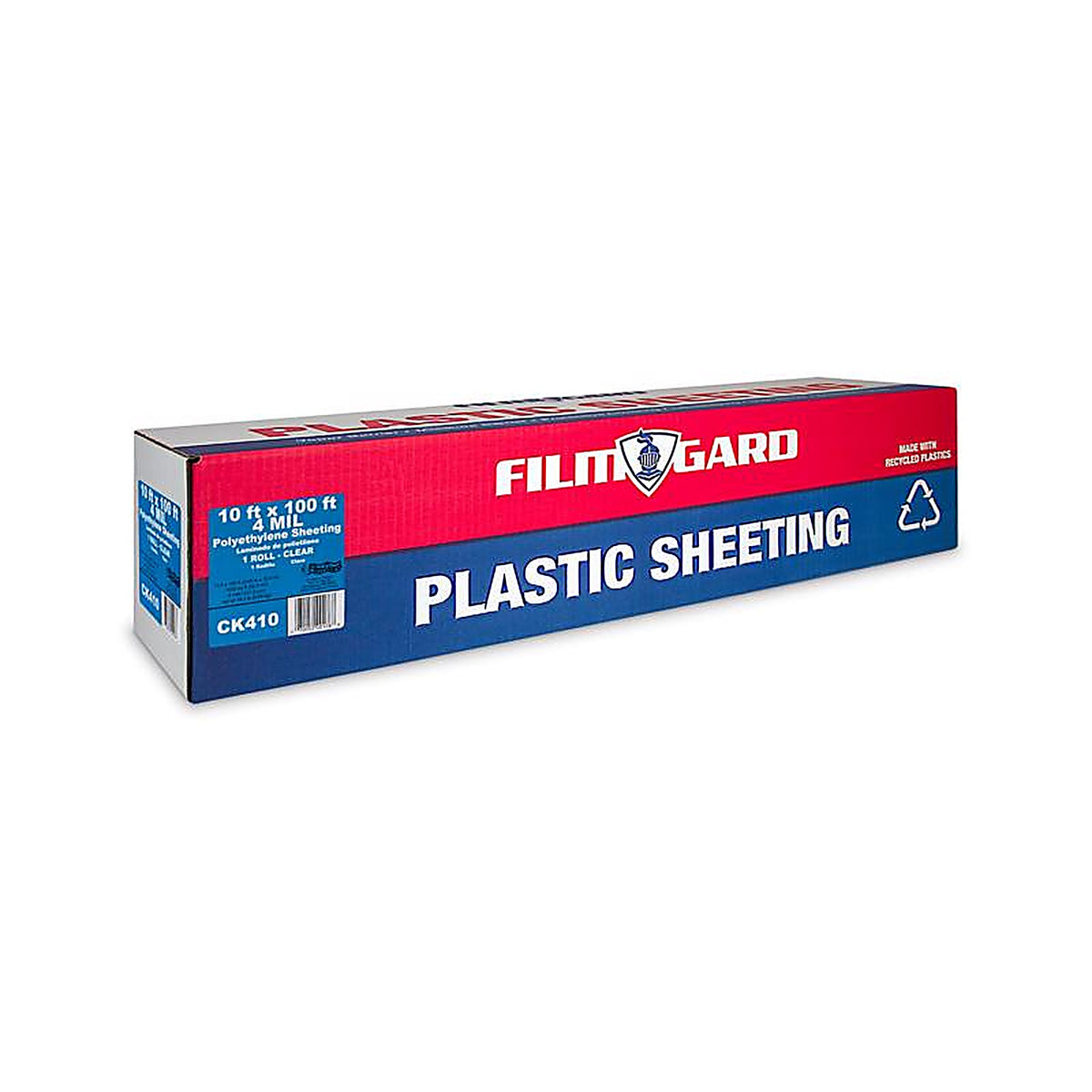 Film-Gard - 625922 - Plastic Sheeting 4 mil x 10 ft. W x 100 ft. L Polyethylene Clear