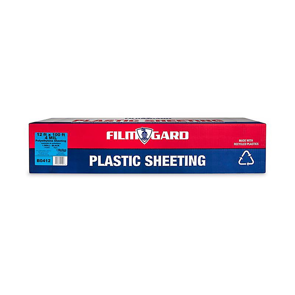 Film-Gard - 625928 - Plastic Sheeting 4 mil X 12 ft. W X 100 ft. L Polyethylene Black 1 pk