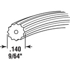 Prime-Line - P7662 - 0.14 in. Dia. x 500 ft. L Screen Spline