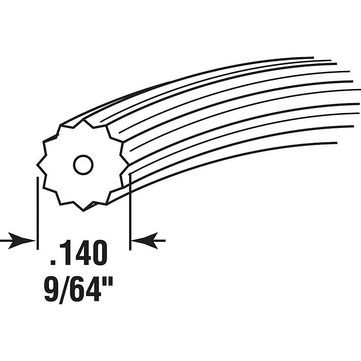 Prime-Line - P7662 - 0.14 in. Dia. x 500 ft. L Screen Spline