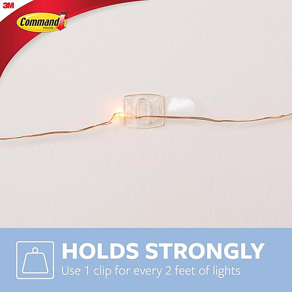 3M - 17026CLR-ES - Command Small Plastic Decorating Clip 1.75 in. L