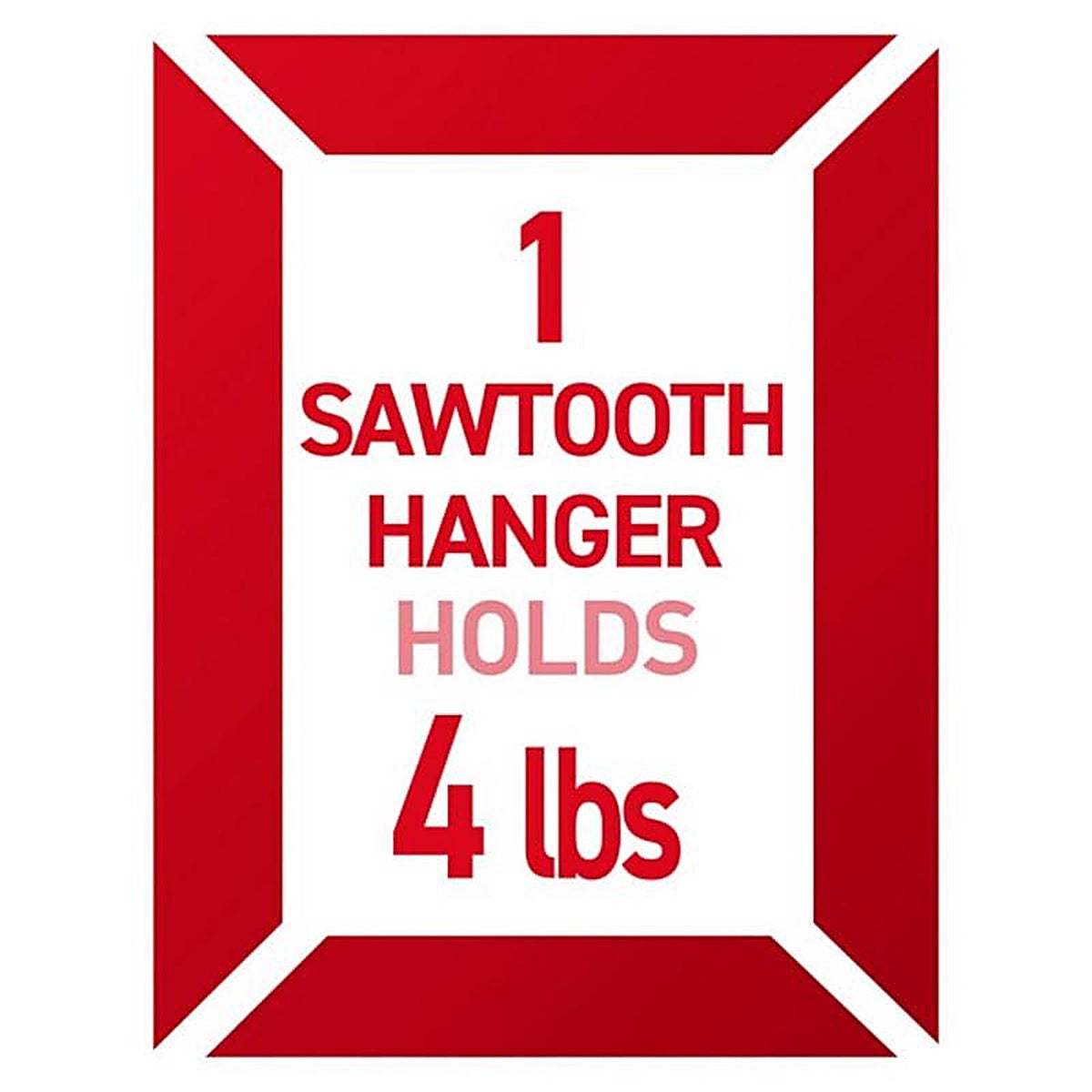 3M - 17040ES - Command White Sawtooth Picture Hanger 4 lb. - 1/Pack